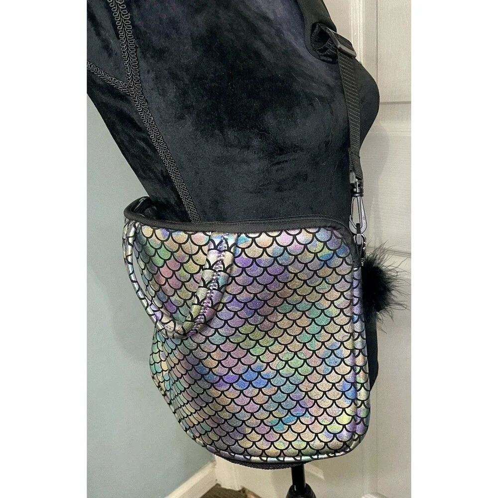 Iridescent Mermaid Scale Laptop Messenger Carrying Bag/Sleeve 11X15